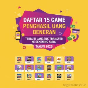 Thumbnail: Daftar 15 Game Penghasil Uang Beneran Terbukti Langsung Transfer ke Rekening Anda Tahun 2026!