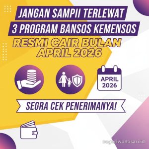 Thumbnail: Jangan Sampai Terlewat 3 Program Bansos Kemensos Resmi Cair Bulan April 2026 Segera Cek Penerimanya!