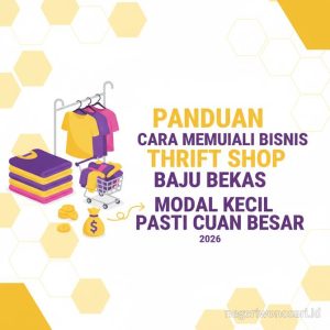 Thumbnail: Panduan Cara Memulai Bisnis Thrift Shop Baju Bekas 2026 Dengan Modal Kecil Tapi Pasti Cuan Besar