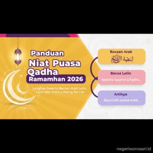 Thumbnail: Panduan Niat Puasa Qadha Ramadhan 2026 Lengkap Beserta Bacaan Arab Latin dan Artinya Paling Benar