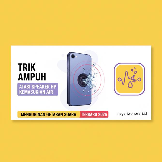 Thumbnail: Trik Ampuh Cara Mengatasi Speaker HP Kemasukan Air Menggunakan Getaran Suara Terbaru 2026