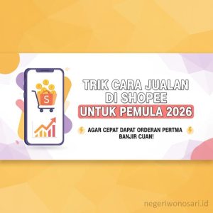 Thumbnail: Trik Cara Jualan di Shopee Untuk Pemula 2026 Agar Cepat Dapat Orderan Pertama Banjir Cuan!