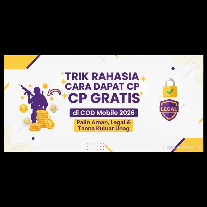 Thumbnail: Trik Rahasia Cara Dapat CP Gratis di COD Mobile 2026 Paling Aman Legal dan Tanpa Keluar Uang